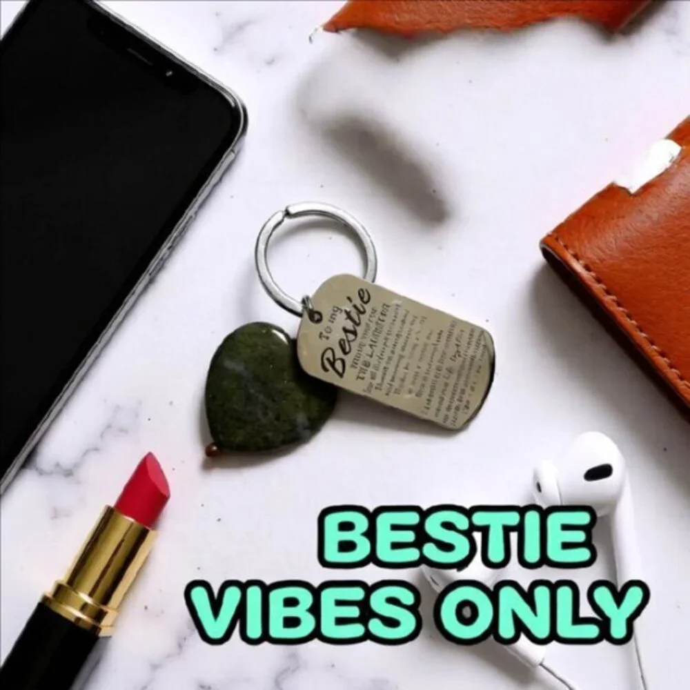 Handmade! Bestie Best Friend Heart Key Chain - Thoughtful Gift for your Bestie!